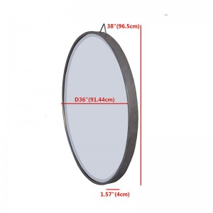 កញ្ចក់ជញ្ជាំងជុំទំនើប Beveled សម្រាប់បន្ទប់គេងបន្ទប់ទឹក Porch