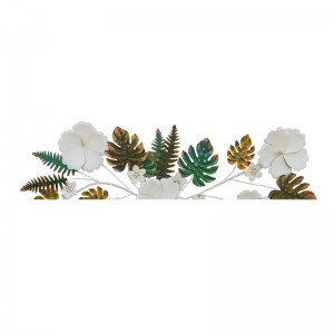 Flower Shaped Wall Hanging Wall Decor Sculpture for Entryway Wall Metal Craft