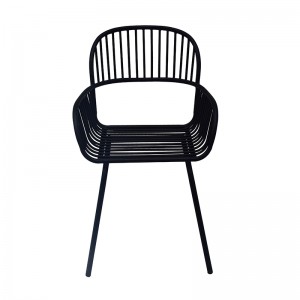 Patio Dining Chair Stackable Chair ស៊ុមដែក កៅអីដែក កៅអីទំនើប គ្រឿងសង្ហារឹមក្រៅផ្ទះ