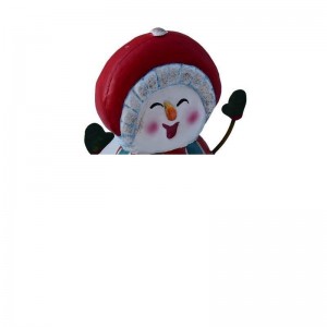 Christmas Snowman Metal Ornament