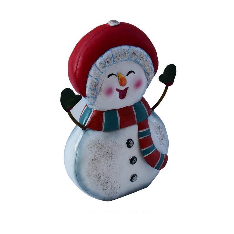 Christmas Snowman Metal Ornament Featured Image