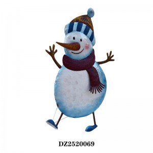 Christmas Snowman Yard Sign Decor – Standing Snowman Statue with Back Support | Outdoor Porch Doorway Holiday Decoration