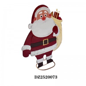 Christmas Santa Claus Yard Sign Decor – Standing Santa Ornament with Gift Bag | Outdoor Porch Doorway Holiday Decoration
